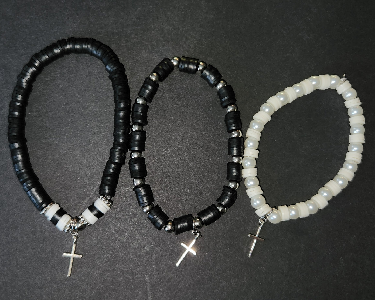 Bracelets with Metal Dangle Cross