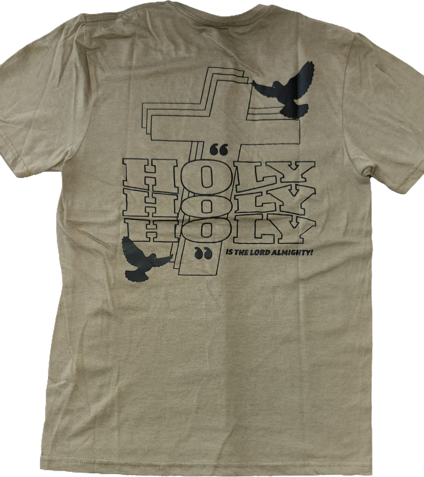 "HOLY, HOLY, HOLY" Black Unisex T-Shirt