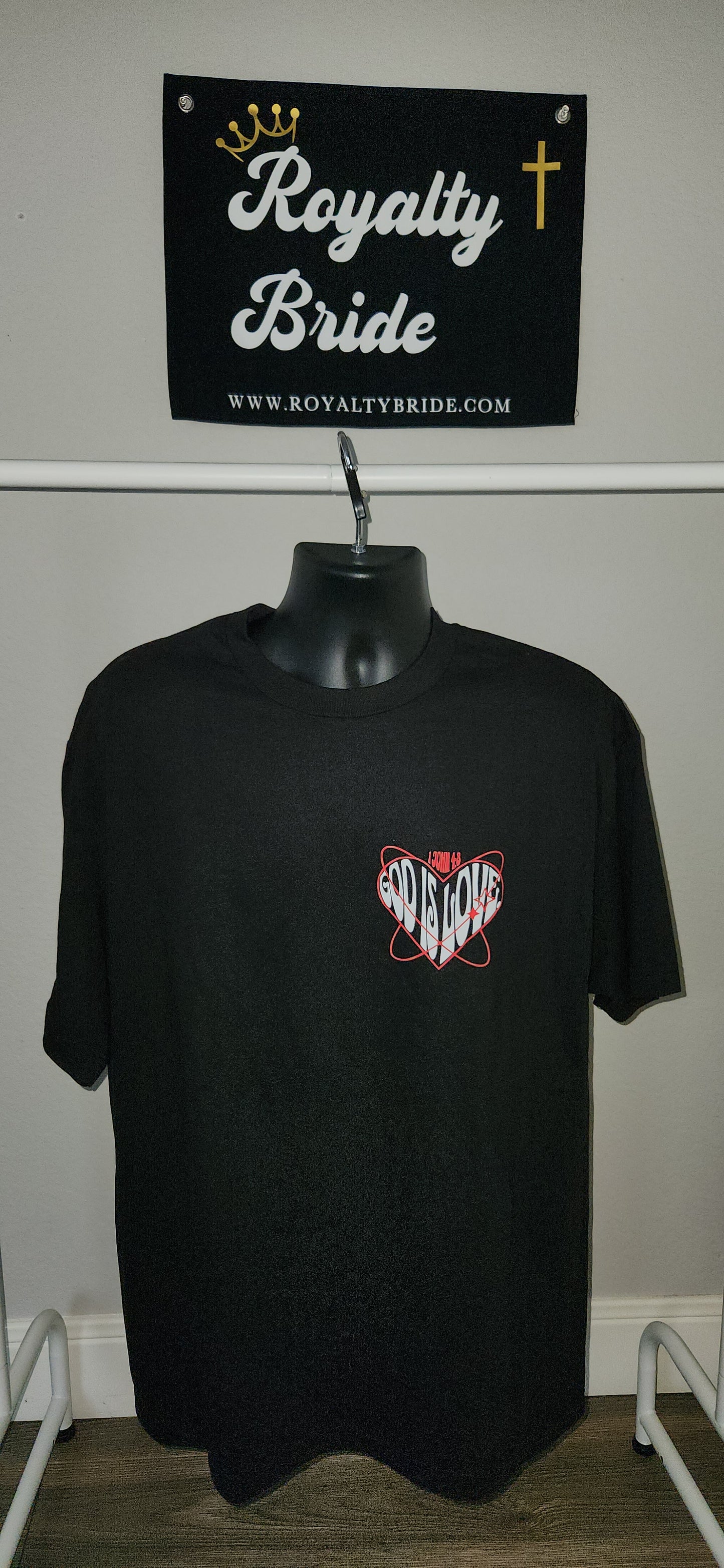 "God Is Love" Black Unisex T-Shirt