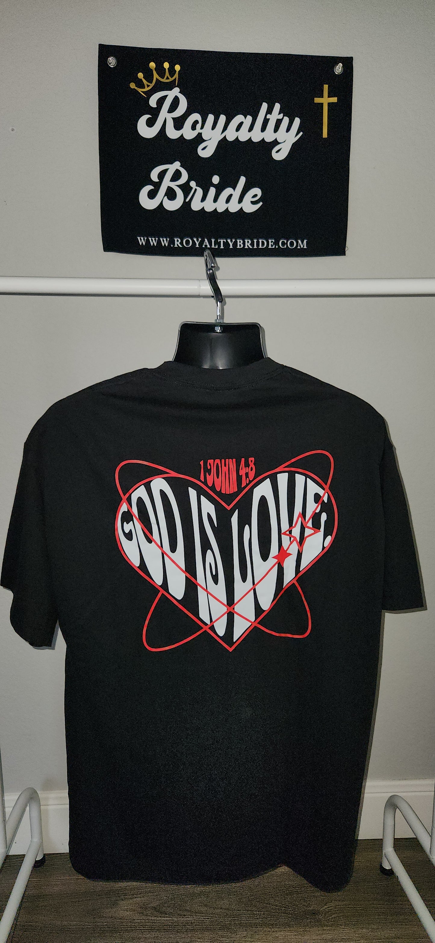 "God Is Love" Black Unisex T-Shirt