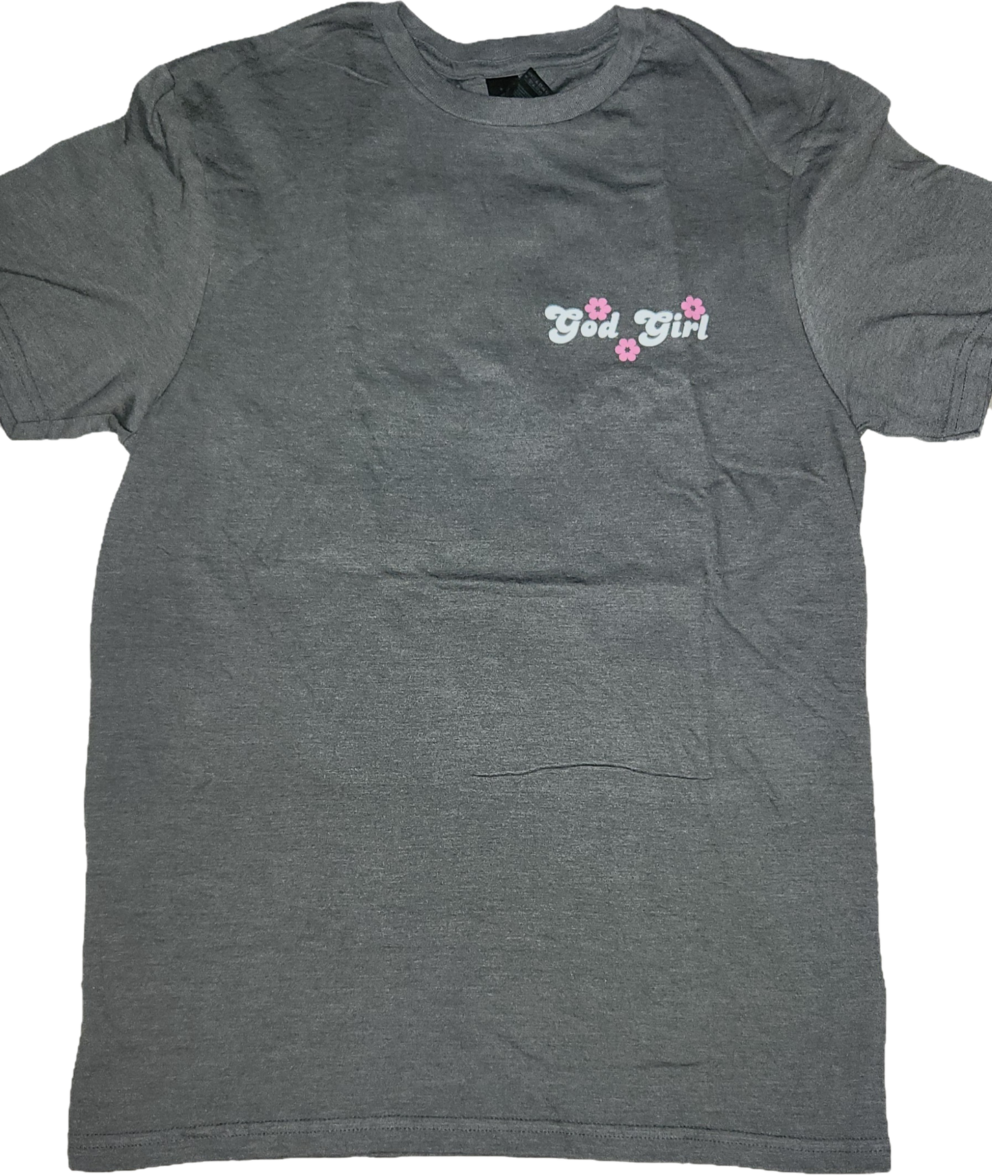 "JUST A GOD GIRL" - Gray Softstyle T-Shirt