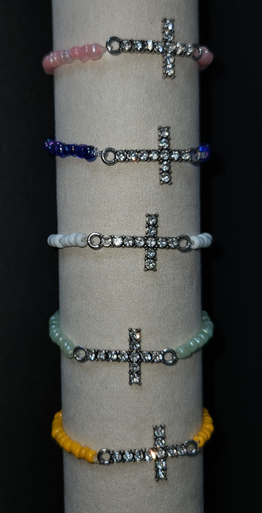 Diamond Cross Bracelets