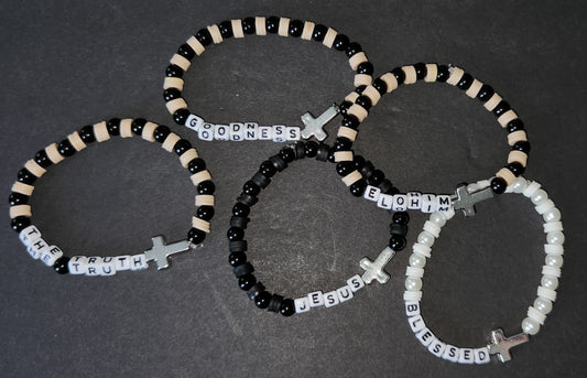Godly Inspired Bracelets with Cross ✝️