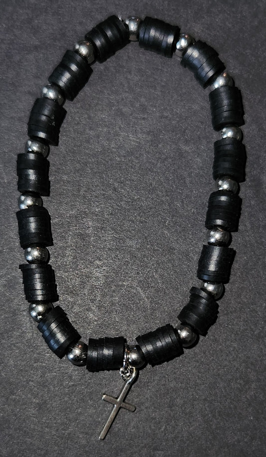 Bracelets with Metal Dangle Cross
