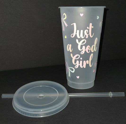 Godly Girl Cups W/Straw
