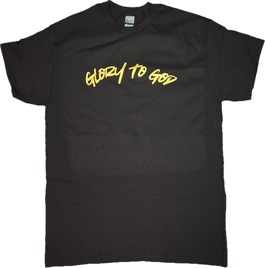 "GLORY TO GOD" - Brown T-Shirt