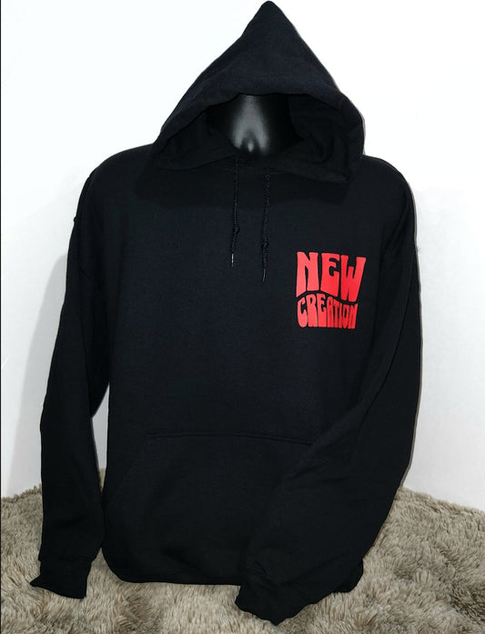 "NEW CREATION" Red, Silver, Gold Hoodie (Unisex)